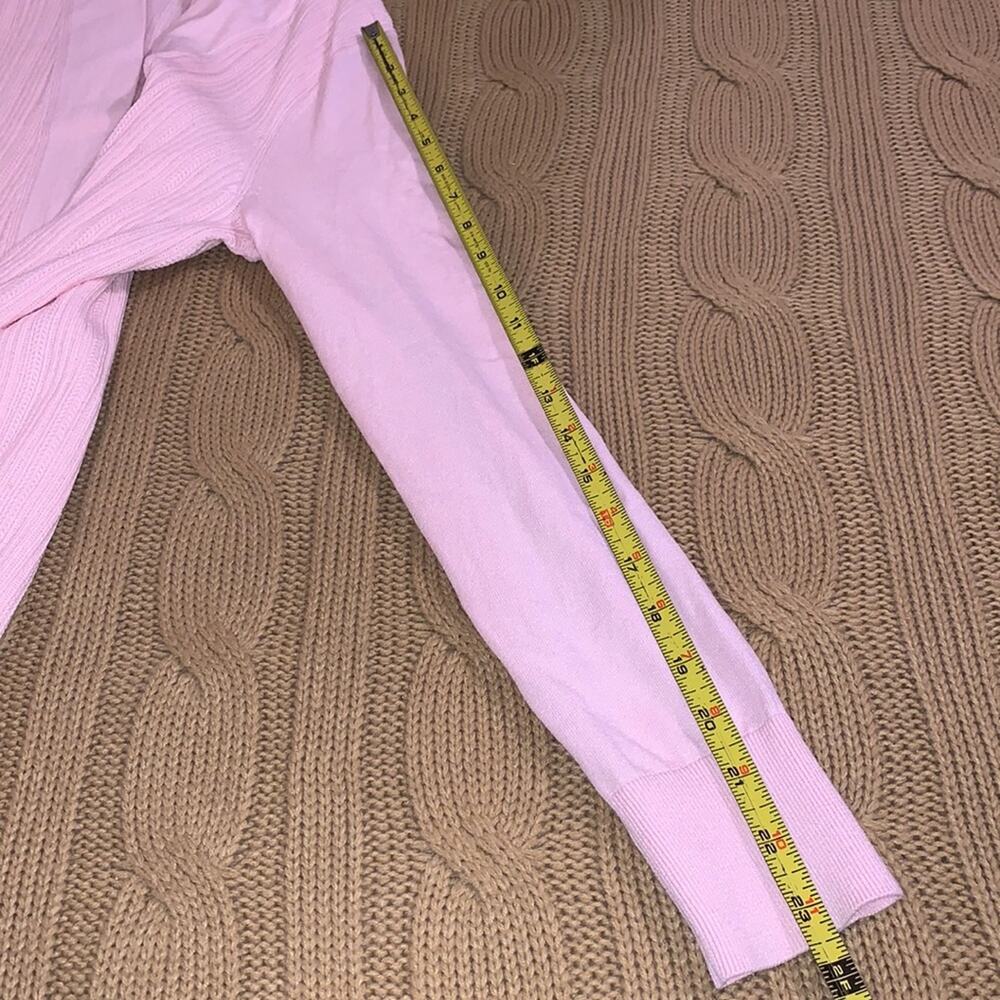 Talbots pink duster sweater - Picture 11 of 12